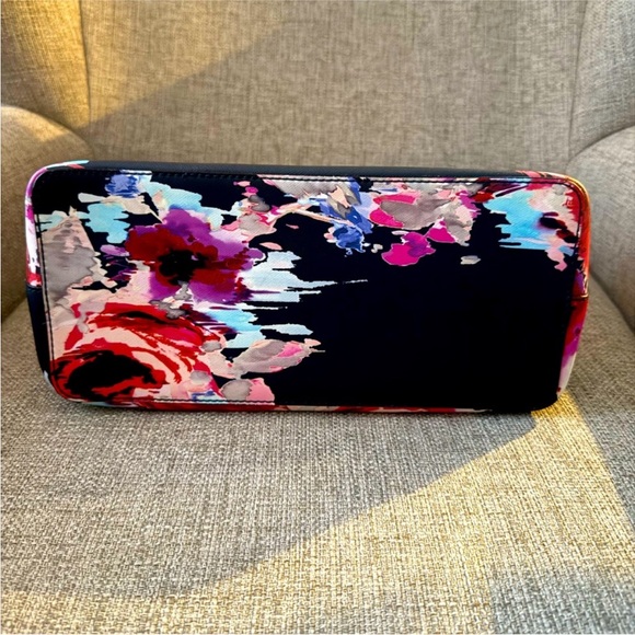 Watercolor Look Kate Spade Laurel Multicolor Floral Satchel - Picture 4 of 12
